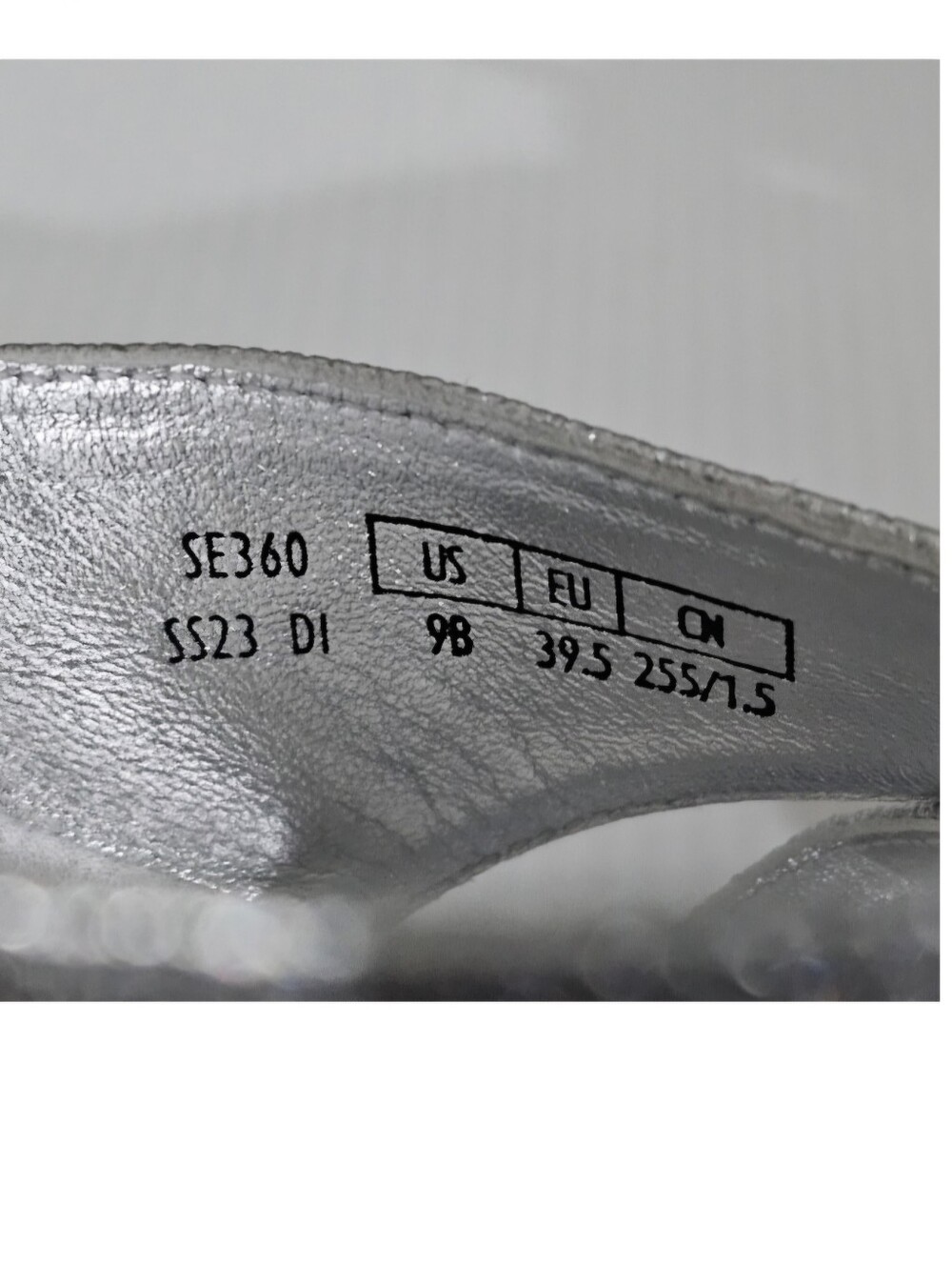 Stuart Weitzman Mirela II Espadrille Wedge Sandal Metallic Silver Womens 9 - Picture 12 of 13